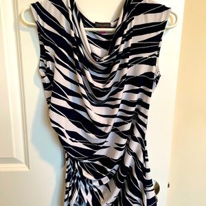 Vince Camuto sleeveless, top, navy/white, szM